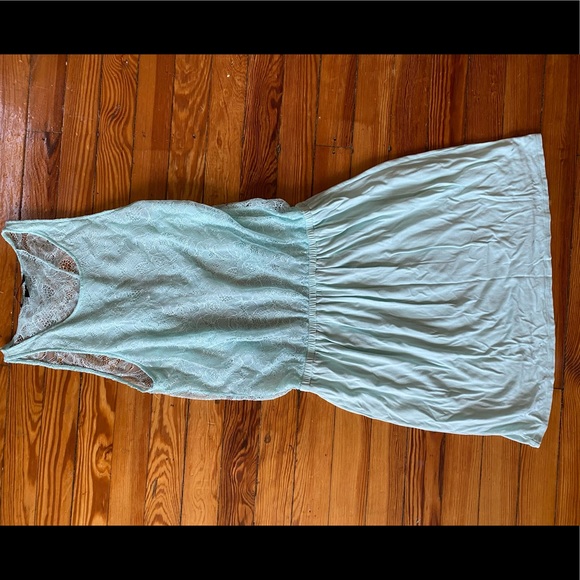 Victoria Secret Blue Lace Open Back Dress or Cover Up - Picture 6 of 6